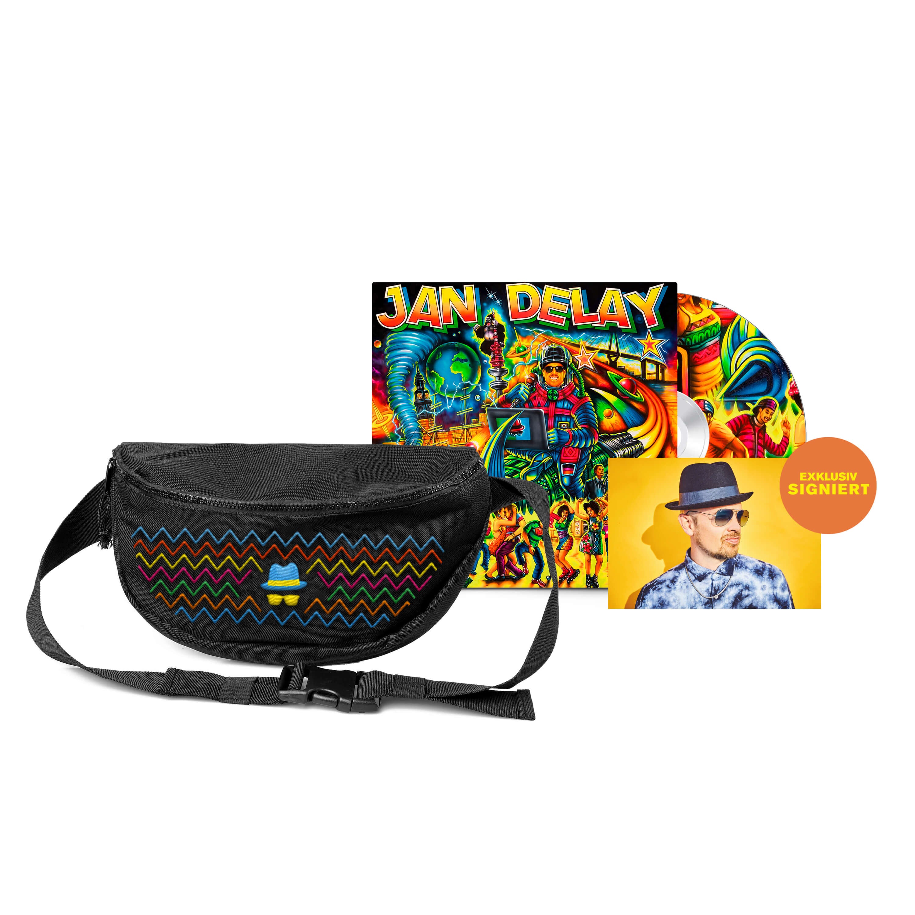 Jan Delay Earth, Wind & Feiern (Ltd. CD + limitiert Bauchtasche + handsignierte Karte) CD + Bauchtasche 37501