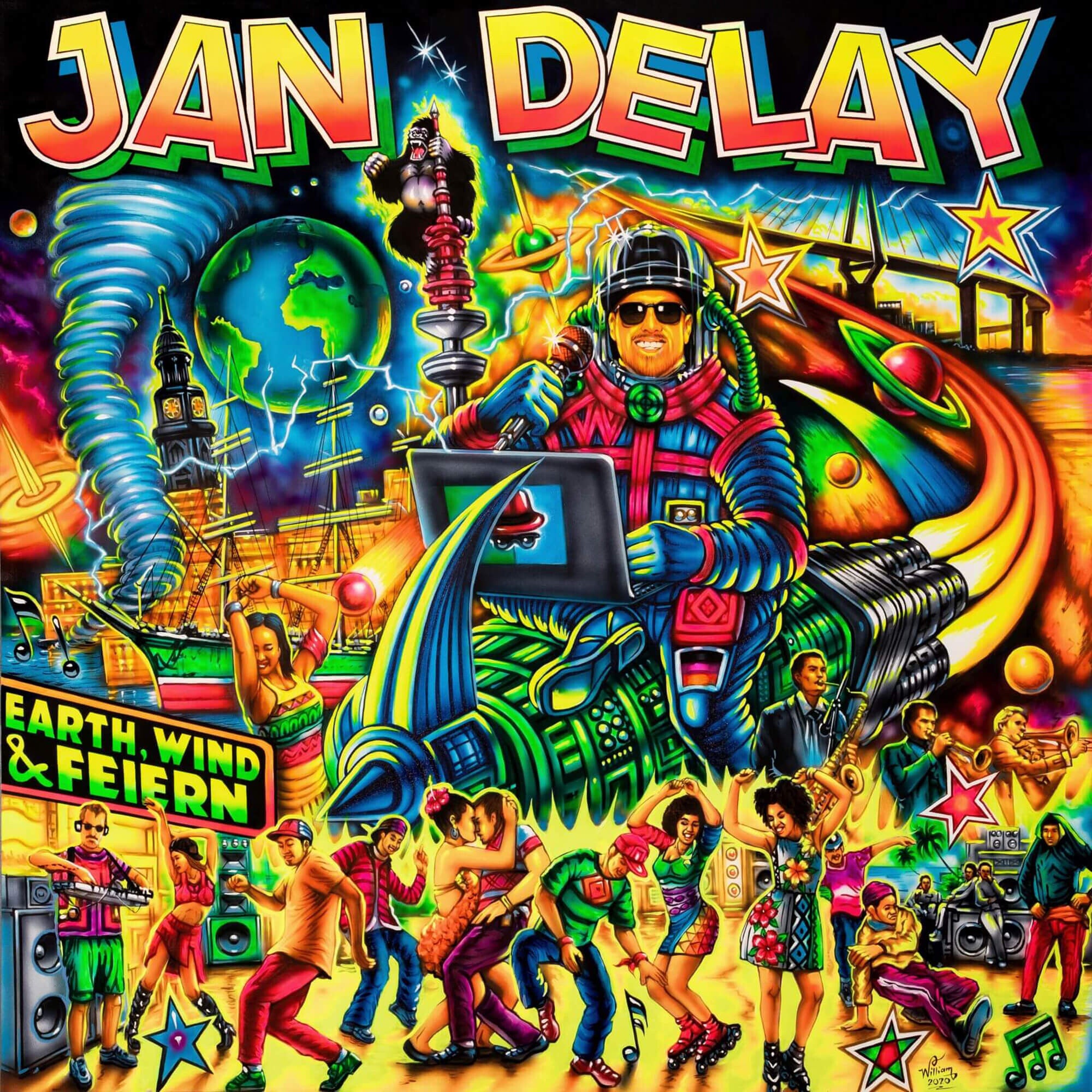 Jan Delay Earth, Wind & Feiern (Ltd. CD + limitiert Bauchtasche + handsignierte Karte) CD + Bauchtasche 37508